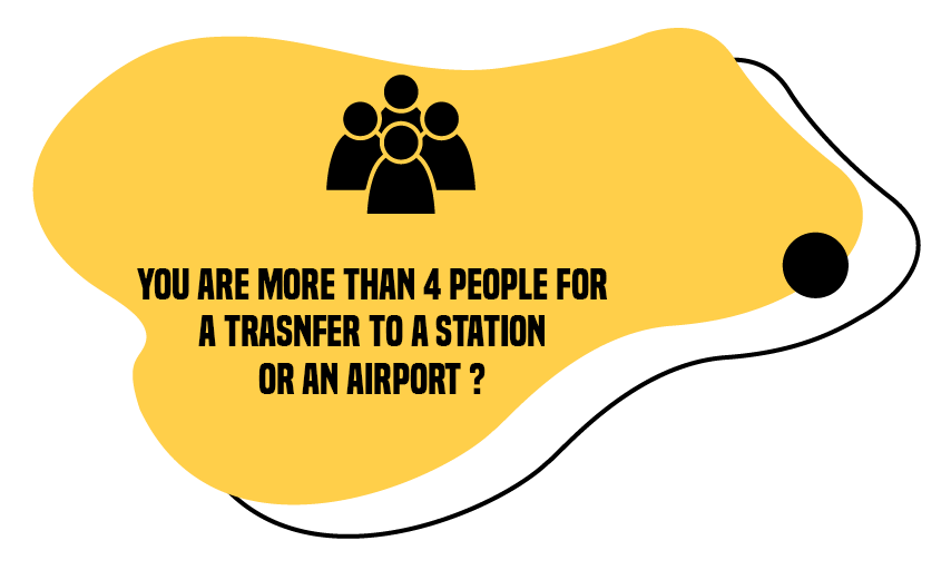 Vous êtes plus de 4 personnes pour un transfert vers une gare ou un aéroport ?